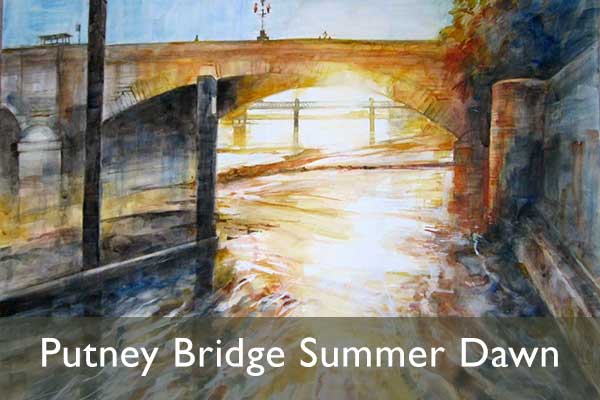 putney bridge summer dawn